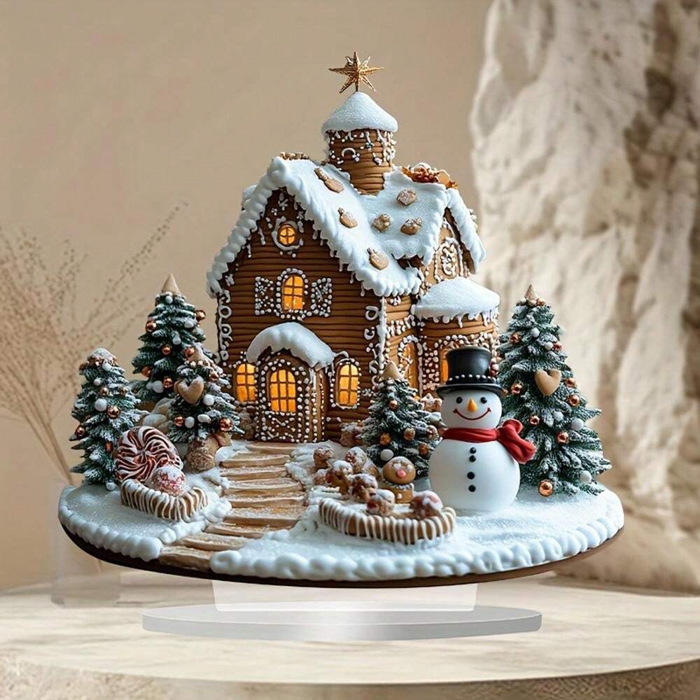 Lisslune | Shining Gingerbread House – Charming Christmas table decoration with lighting