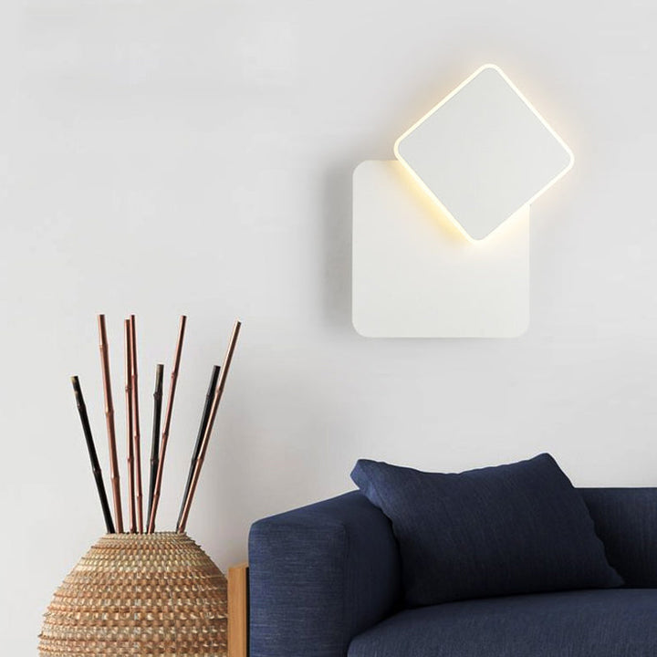 Skørter | Simple Style Slim Panel Wall Light Wood Acrylic Energy Saving Wall Lamp for Corridor Kitchen
