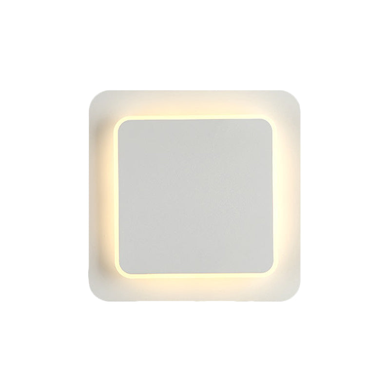 Skørter | Simple Style Slim Panel Wall Light Wood Acrylic Energy Saving Wall Lamp for Corridor Kitchen