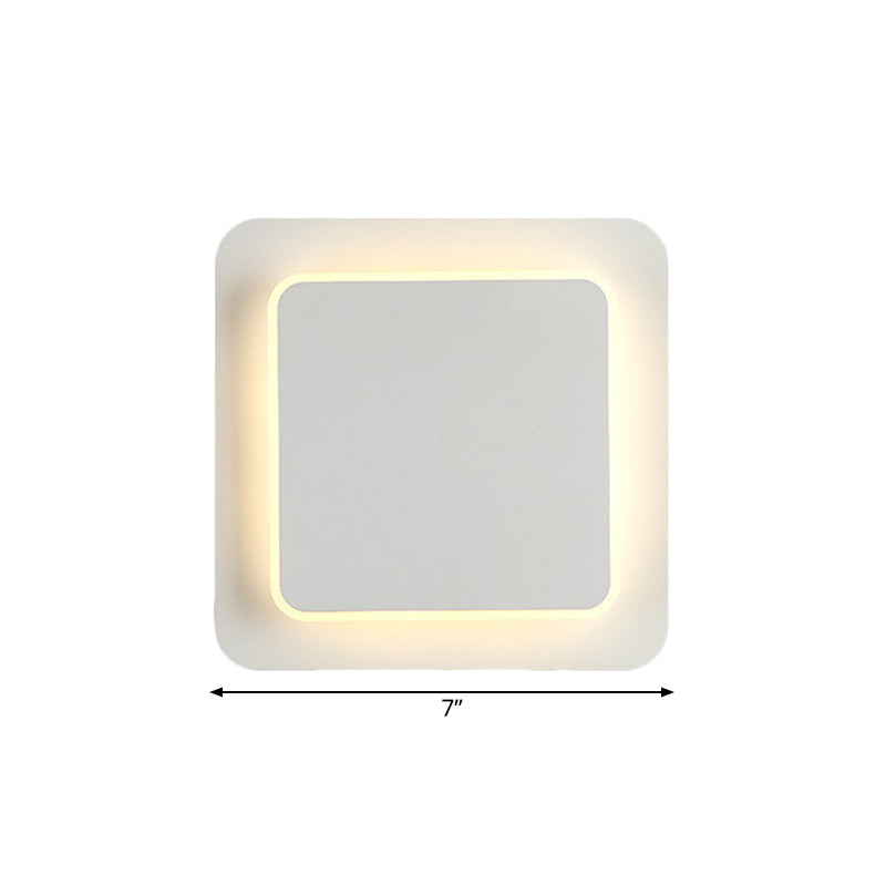 Skørter | Simple Style Slim Panel Wall Light Wood Acrylic Energy Saving Wall Lamp for Corridor Kitchen