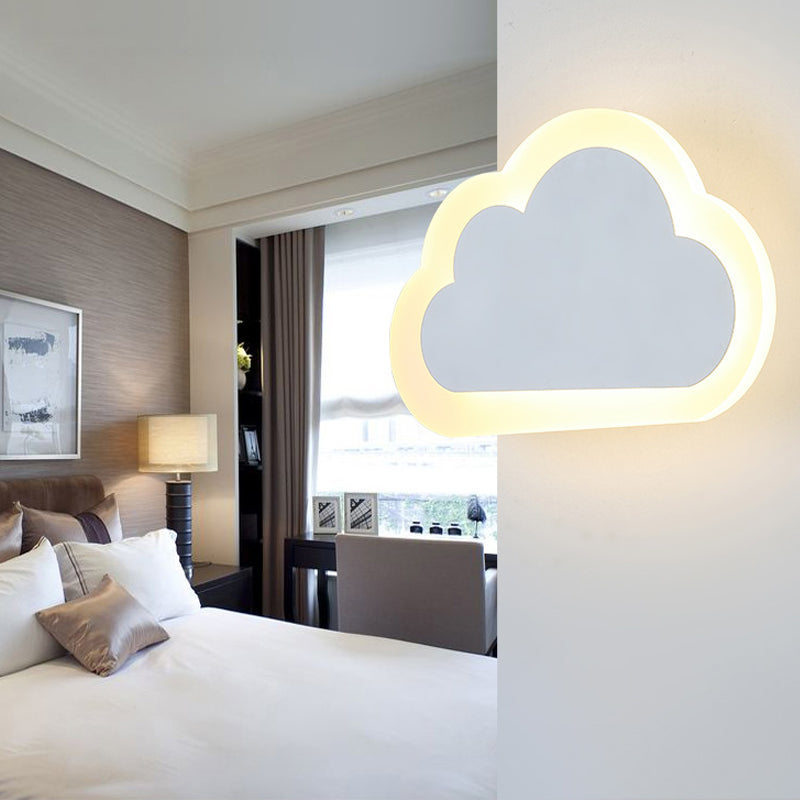 Skørter | Modern Slim Wall Lamp Light Metal Acrylic White Finish Wall Lamp for Children's and Adult's Bedroom