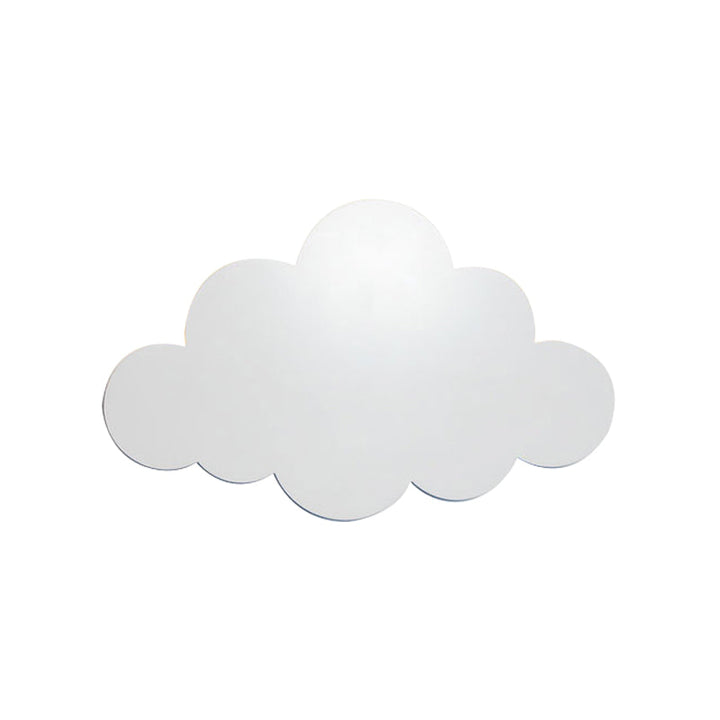 Skørter | Kids White Finish Sconces Light Cloud Shape Acrylic LED Wall Lamp for Preschool Hallway