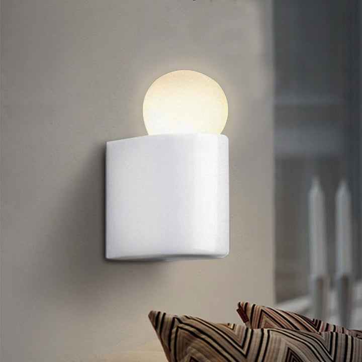 Skørter | White Ball Wall Lighting Modernist LED Milk Glass Wall Lamp with Small/Medium/Large Size in White/Warm Light
