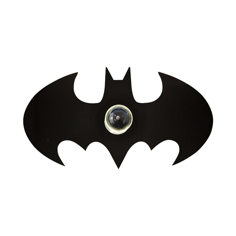Skørter | Metal Small Bat Wall Lamp 1 Head Modern Creative Sconce Lamp in Black for Boys Bedroom