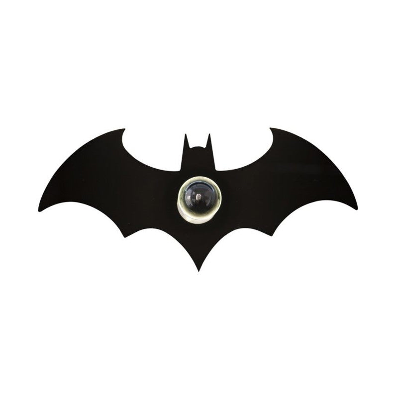 Skørter | Metal Small Bat Wall Lamp 1 Head Modern Creative Sconce Lamp in Black for Boys Bedroom