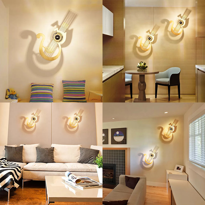 Skørter | Modern beautiful wall lamp wood single light brown wall lamp for hallway care room