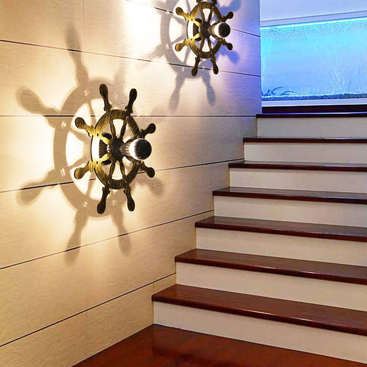 Skørter | Modern beautiful wall lamp wood single light brown wall lamp for hallway care room