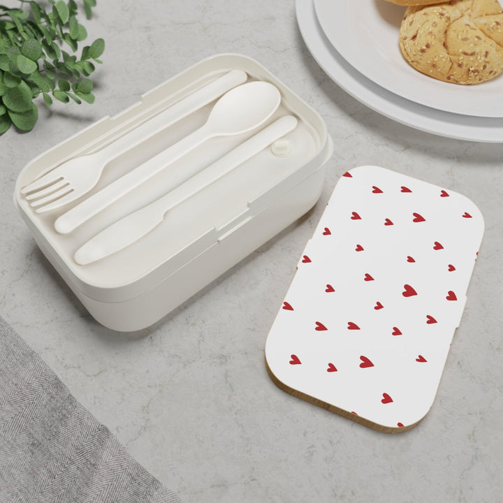 Lisslune | Personalized elegant Bento box with versatile wooden lid: Enhance your food on the go