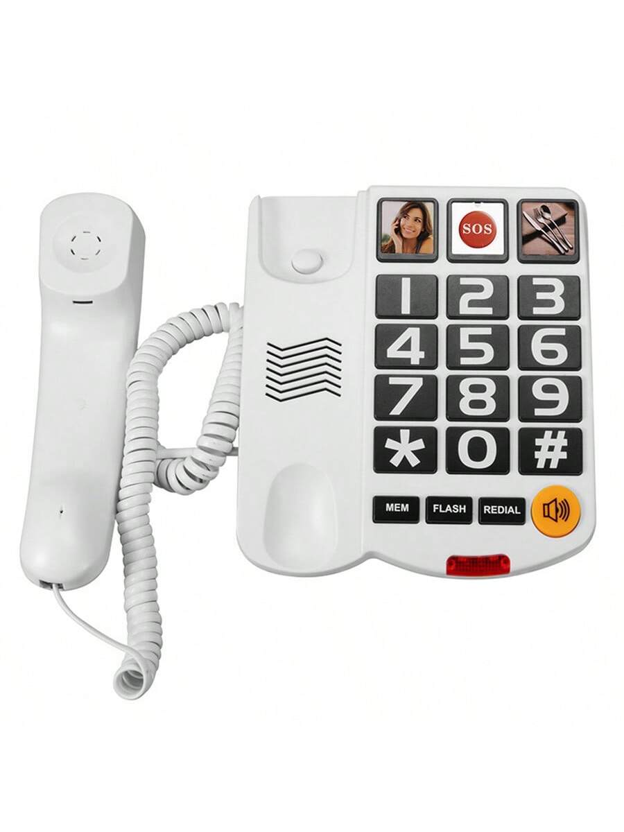 Lisslune | Wired Home Telephone for Seniors – Stylish, Simple & Durable