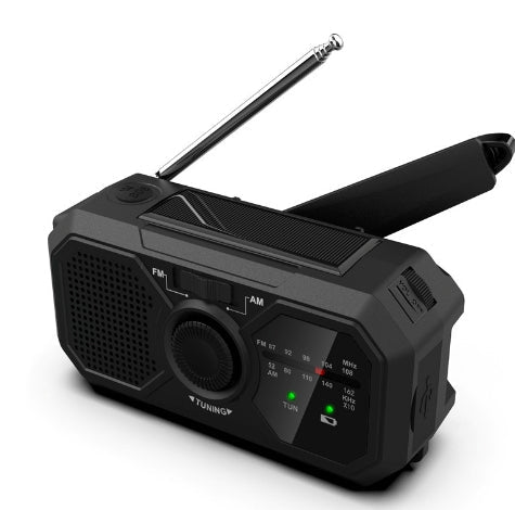 Lisslune | Portable Emergency Radio – Solar & Hand Crank Powered