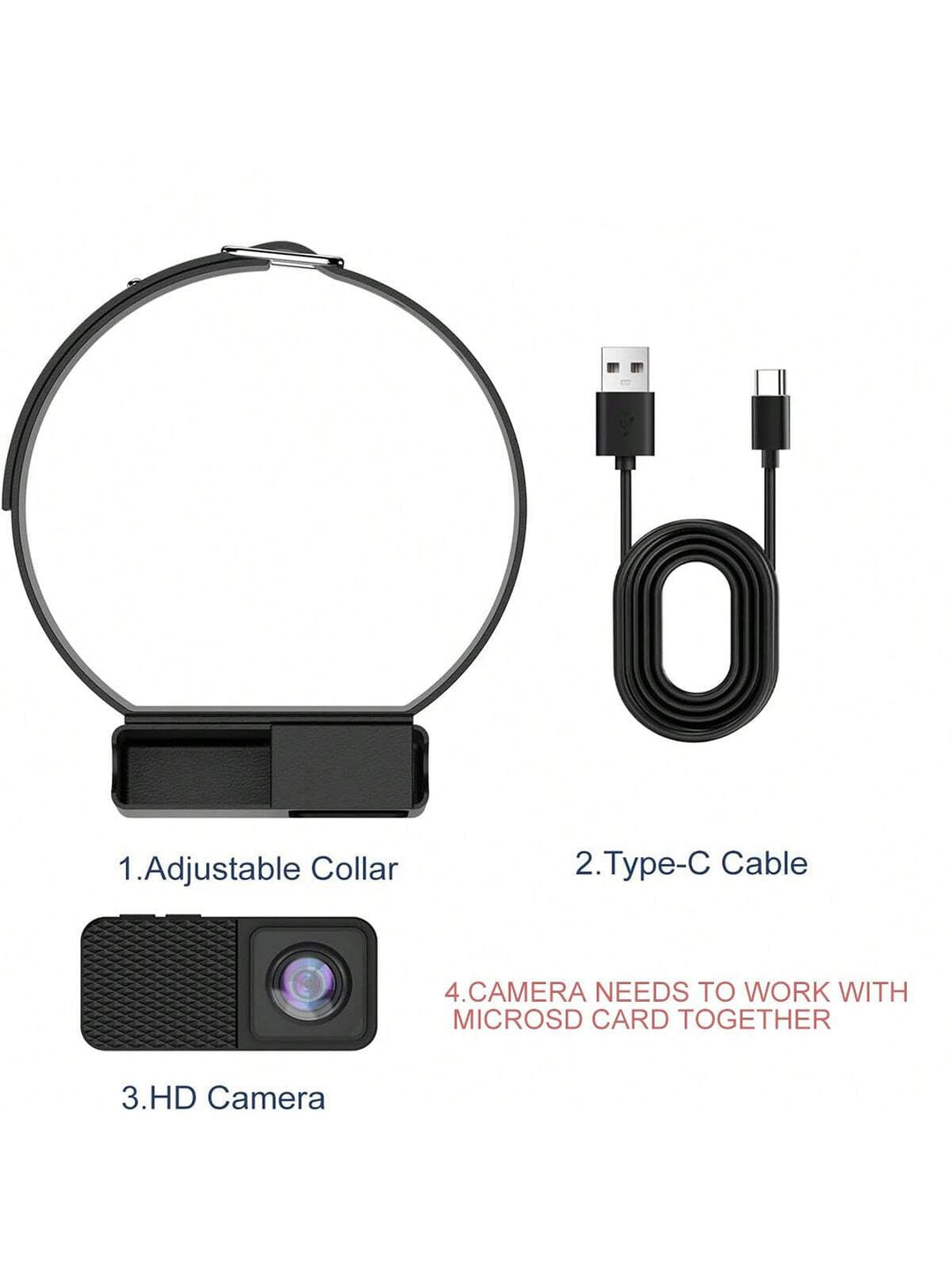 Lisslune | Portable 160° Pet Camera for Cats & Dogs with 1080P HD Video – 32GB