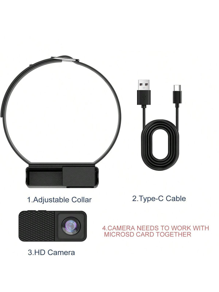 Lisslune | Portable 160° Pet Camera for Cats & Dogs with 1080P HD Video – 32GB