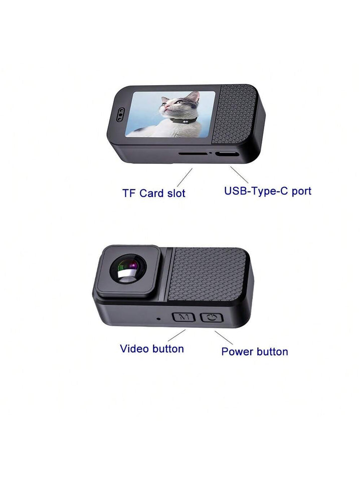 Lisslune | Portable 160° Pet Camera for Cats & Dogs with 1080P HD Video – 32GB