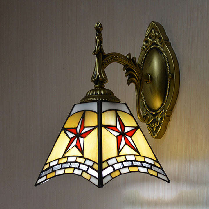 Lisslune | 1 Light Wall Lighting Joined Glass Handmade Mission Wall Lamp for Hallway