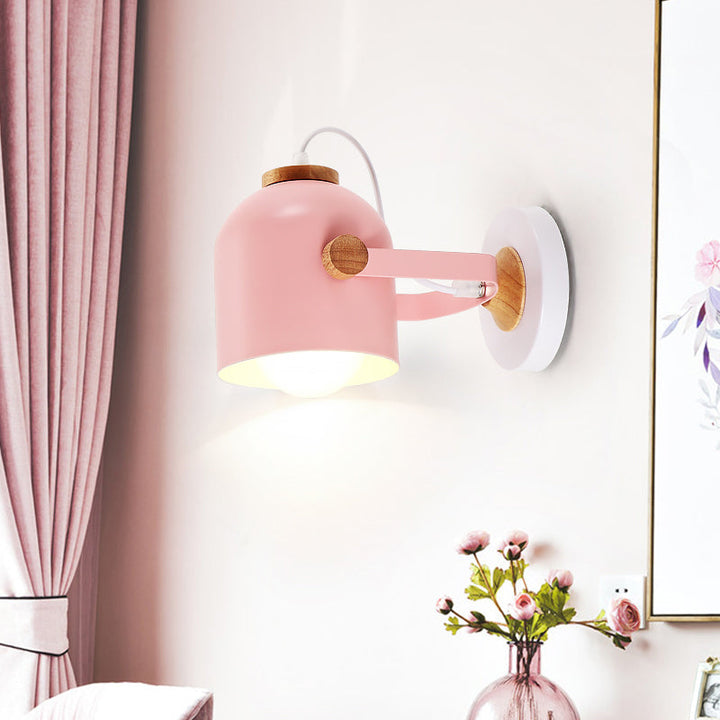 Skørter | Rotatable hallway dome ceiling light metal one bulb macaron loft pastel color ceiling light