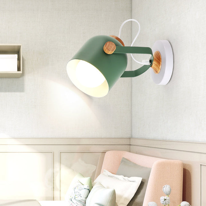 Skørter | Rotatable hallway dome ceiling light metal one bulb macaron loft pastel color ceiling light