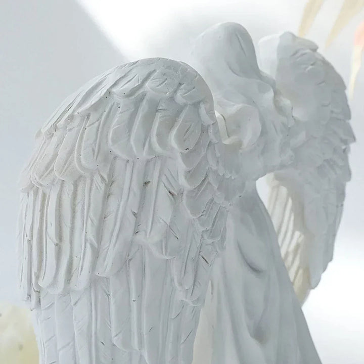 Lisslune | AngelAura elegant angel sculpture with candle holder – atmospheric decoration