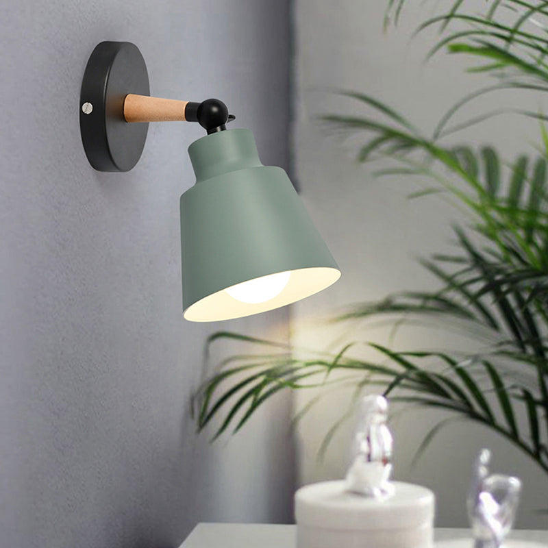 Skørter | Macaron Colors Bucket Wall Light Rotatable A Light Metal Wall Light Light for Living Room
