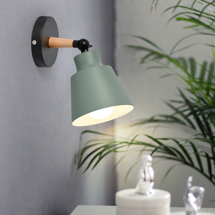 Skørter | Macaron Colors Bucket Wall Light Rotatable A Light Metal Wall Light Light for Living Room