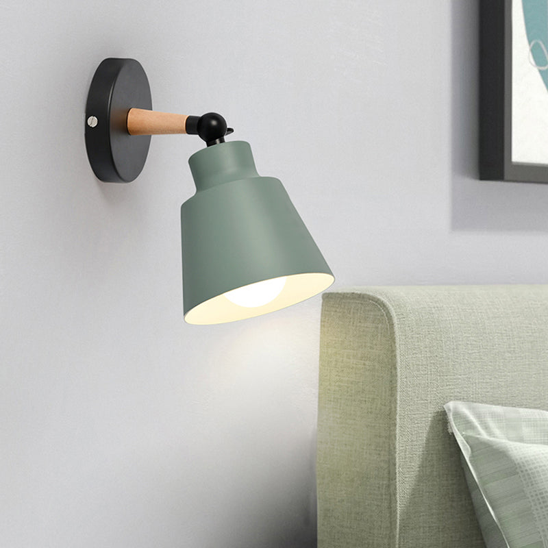 Skørter | Macaron Colors Bucket Wall Light Rotatable A Light Metal Wall Light Light for Living Room