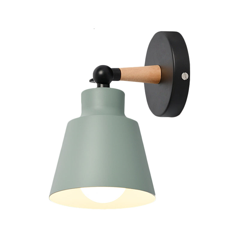 Skørter | Macaron Colors Bucket Wall Light Rotatable A Light Metal Wall Light Light for Living Room