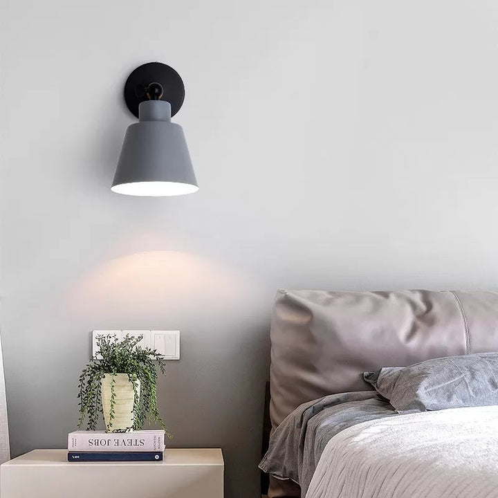 Skørter | Macaron Colors Bucket Wall Light Rotatable A Light Metal Wall Light Light for Living Room