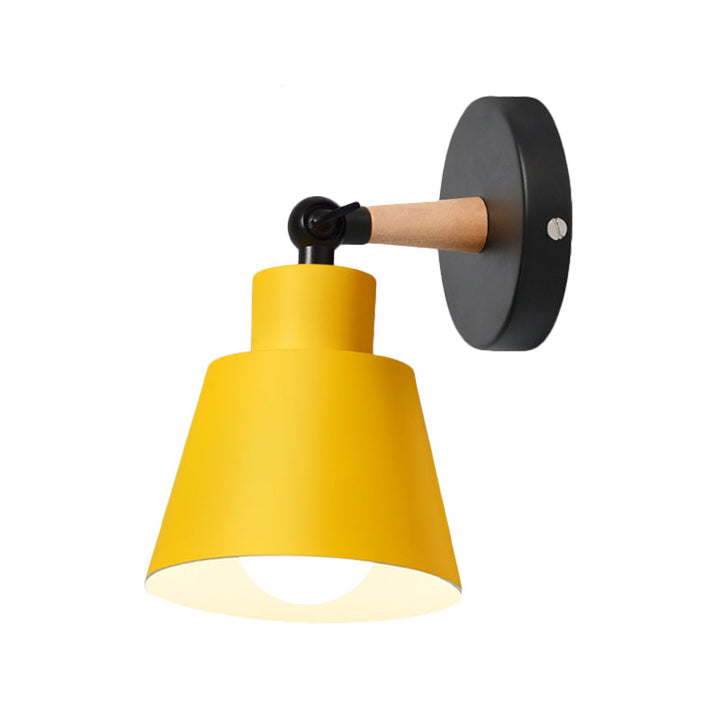 Skørter | Macaron Colors Bucket Wall Light Rotatable A Light Metal Wall Light Light for Living Room