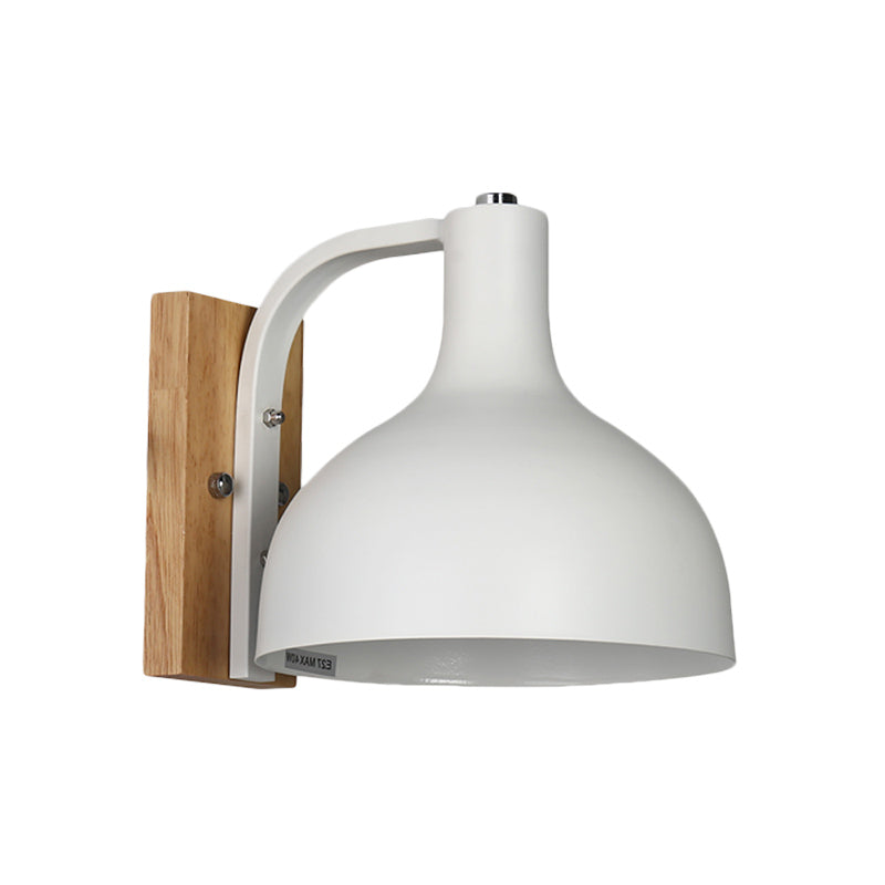 Skørter | Metal Bowl-Shaped Wall Lamp Living Room Single Light Nordic Style Undertone Wall Lamp
