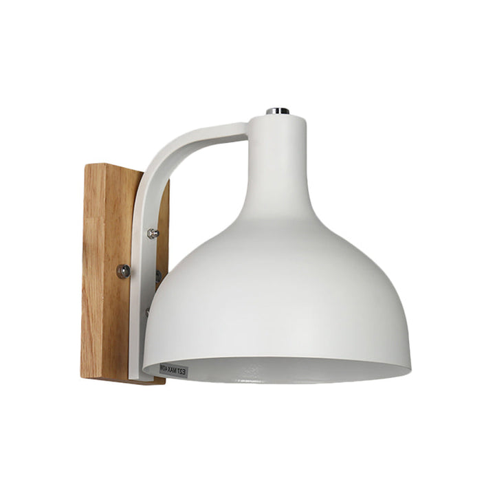 Skørter | Metal Bowl-Shaped Wall Lamp Living Room Single Light Nordic Style Undertone Wall Lamp