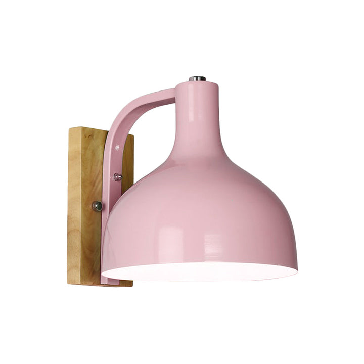 Skørter | Metal Bowl-Shaped Wall Lamp Living Room Single Light Nordic Style Undertone Wall Lamp