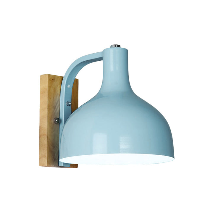 Skørter | Metal Bowl-Shaped Wall Lamp Living Room Single Light Nordic Style Undertone Wall Lamp