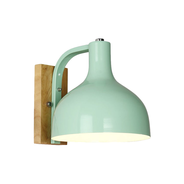 Skørter | Metal Bowl-Shaped Wall Lamp Living Room Single Light Nordic Style Undertone Wall Lamp