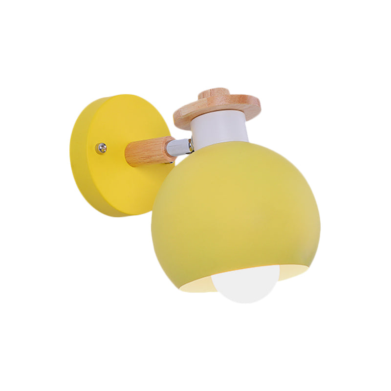 Skørter | Single light globe-shaped wall lamp Nordic metal wall light for kindergarten children's room