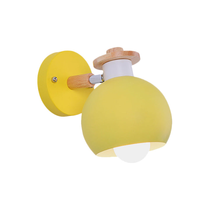 Skørter | Single light globe-shaped wall lamp Nordic metal wall light for kindergarten children's room
