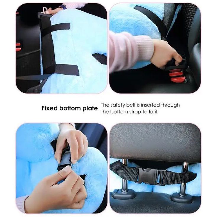 Lisslune | Ergonomic car and travel head pillow with adjustable strap for comfortable support