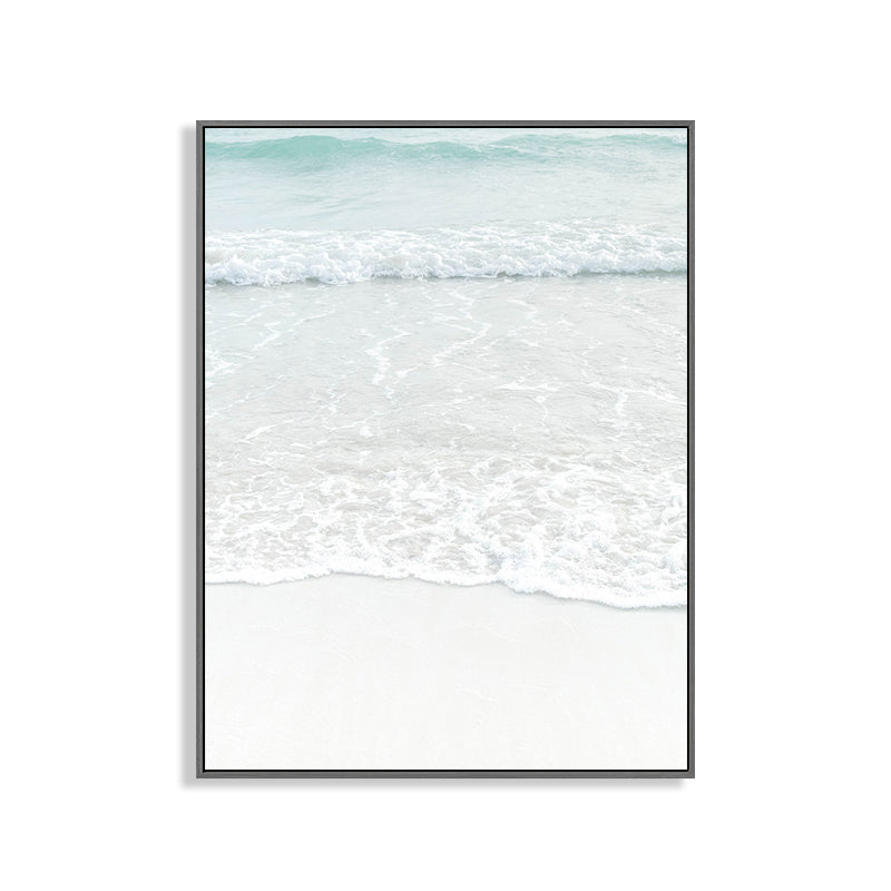 Lisslune | Beige Sea-water Wall Decoration Tropical Style Texture Canvas Print for Dining Room
