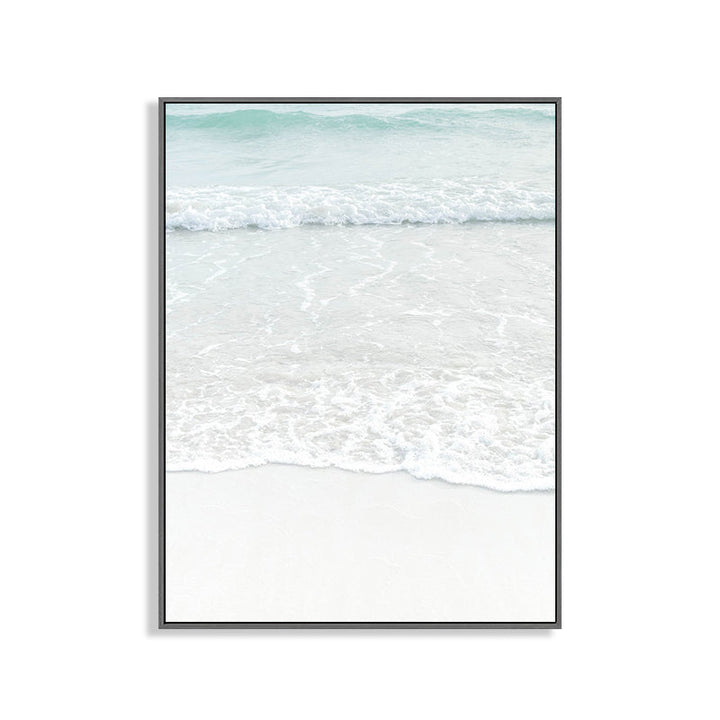 Lisslune | Beige Sea-water Wall Decoration Tropical Style Texture Canvas Print for Dining Room