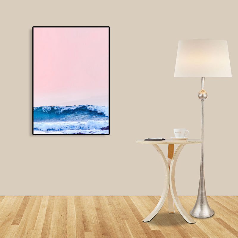Lisslune | Tropical Air and Sea Canvas pastel-colored texture painting for playroom, multiple sizes