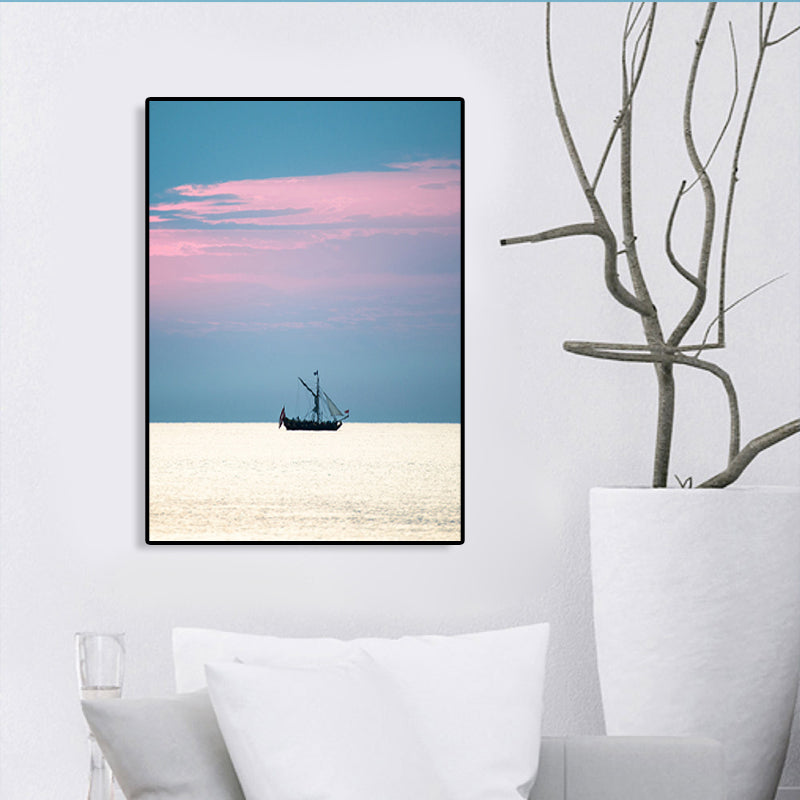Lisslune | Tropical Air and Sea Canvas pastel-colored texture painting for playroom, multiple sizes