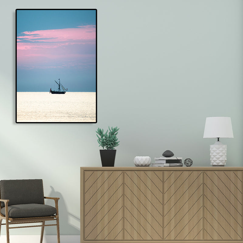 Lisslune | Tropical Air and Sea Canvas pastel-colored texture painting for playroom, multiple sizes