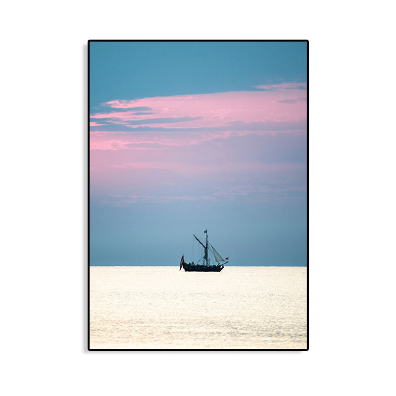 Lisslune | Tropical Air and Sea Canvas pastel-colored texture painting for playroom, multiple sizes