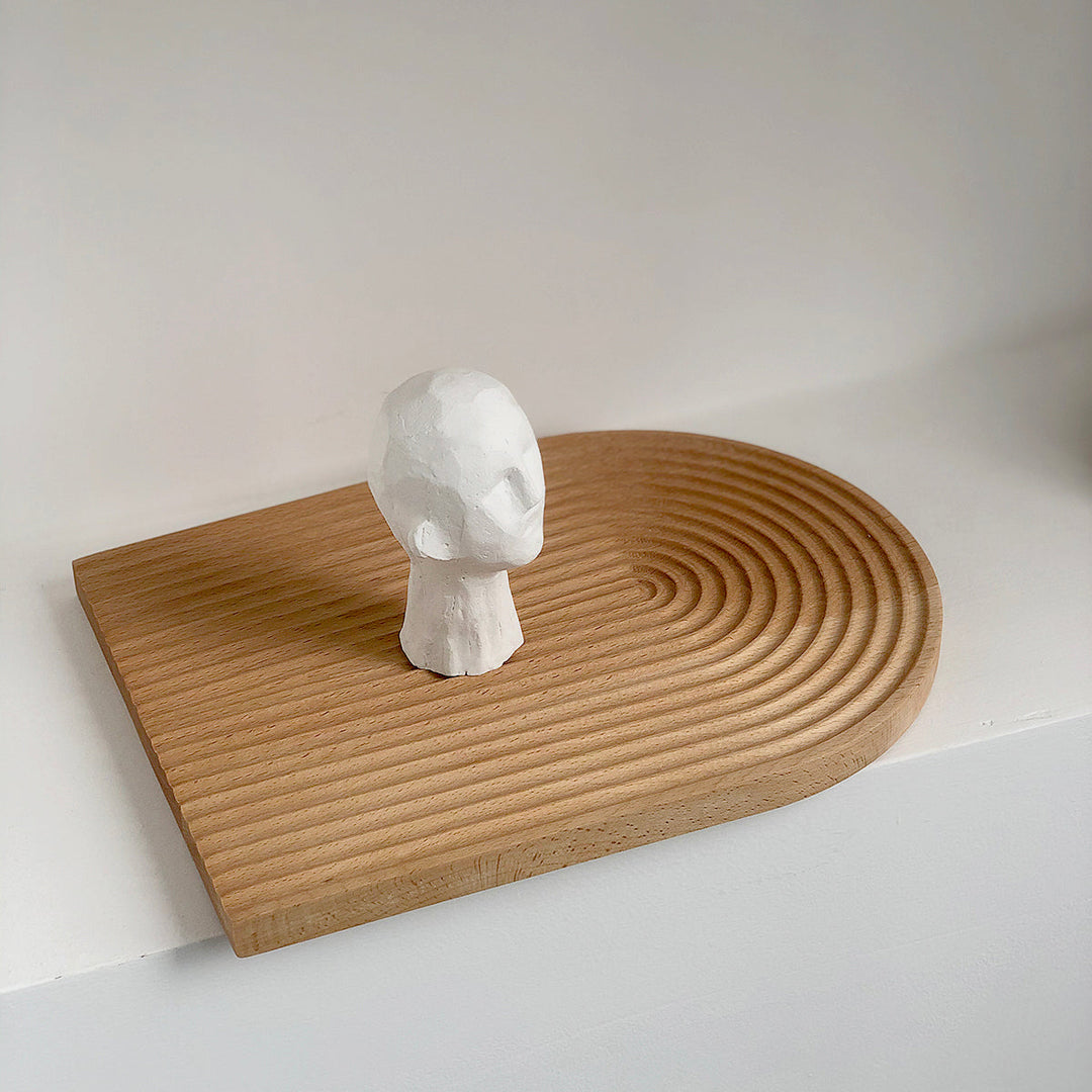 Rynx Decorative Wave Arch Wooden Tray