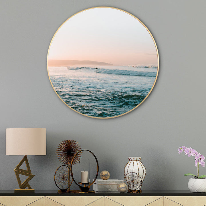 Lisslune | Sea Golf View Canvas Print Blue Tropical Style Painting for Living Room, Multiple Sizes
