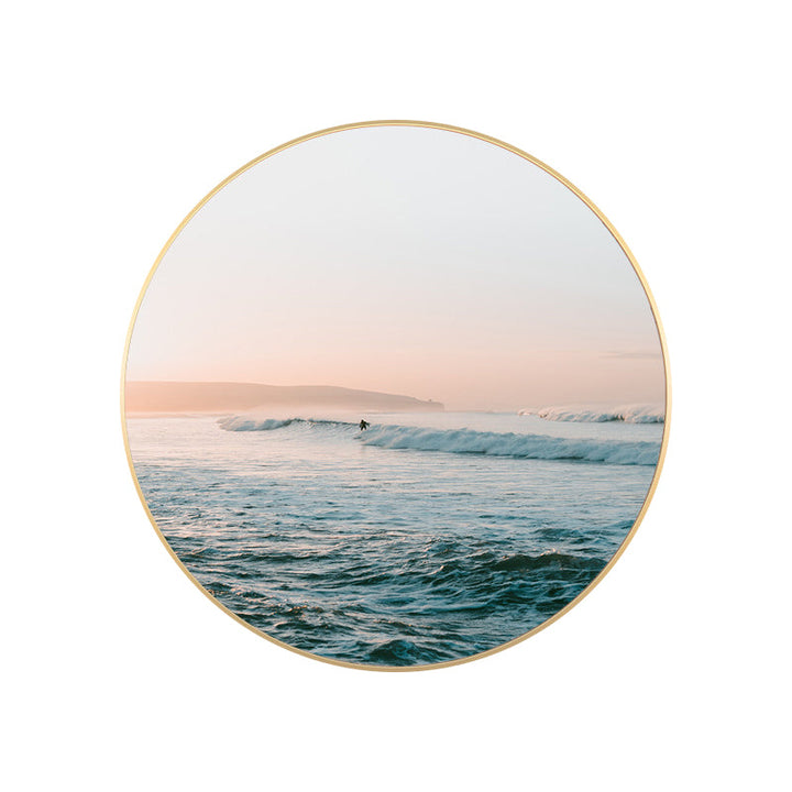 Lisslune | Sea Golf View Canvas Print Blue Tropical Style Painting for Living Room, Multiple Sizes