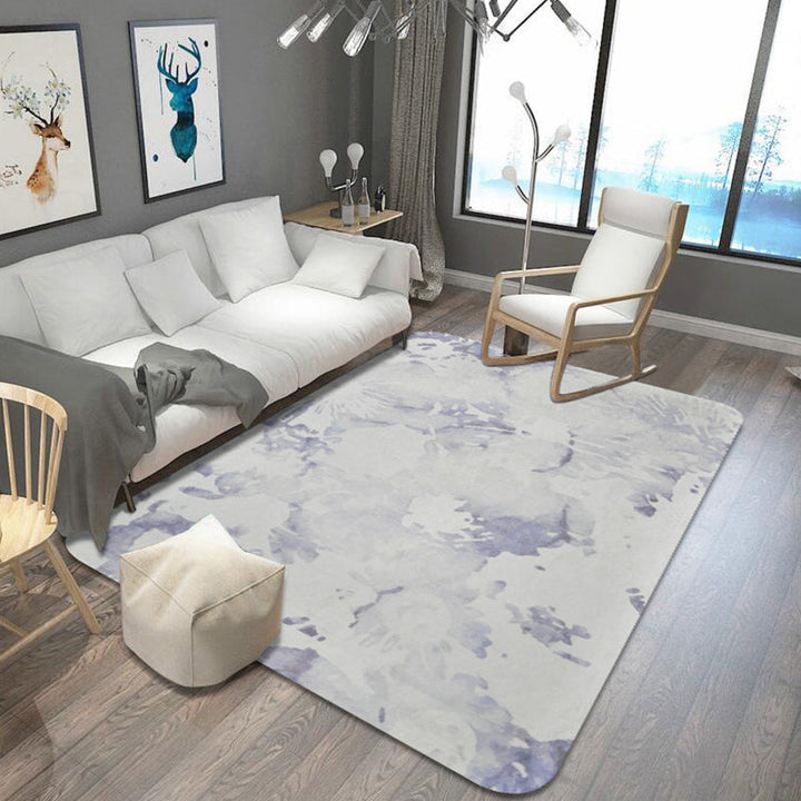 Lisslune | Oriental abstract carpet multicolored polyester carpet washable pet-friendly non-slip carpet for living room
