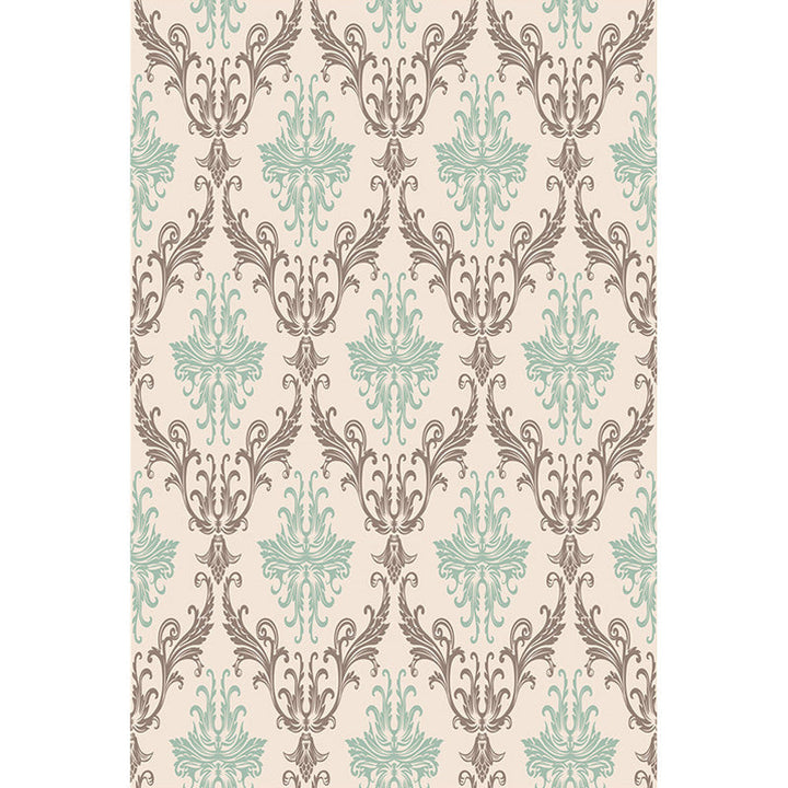 Lisslune | Moroccan geometric pattern rug in orange and brown, polyester rug, washable, pet-friendly, non-slip, area rug for the living room