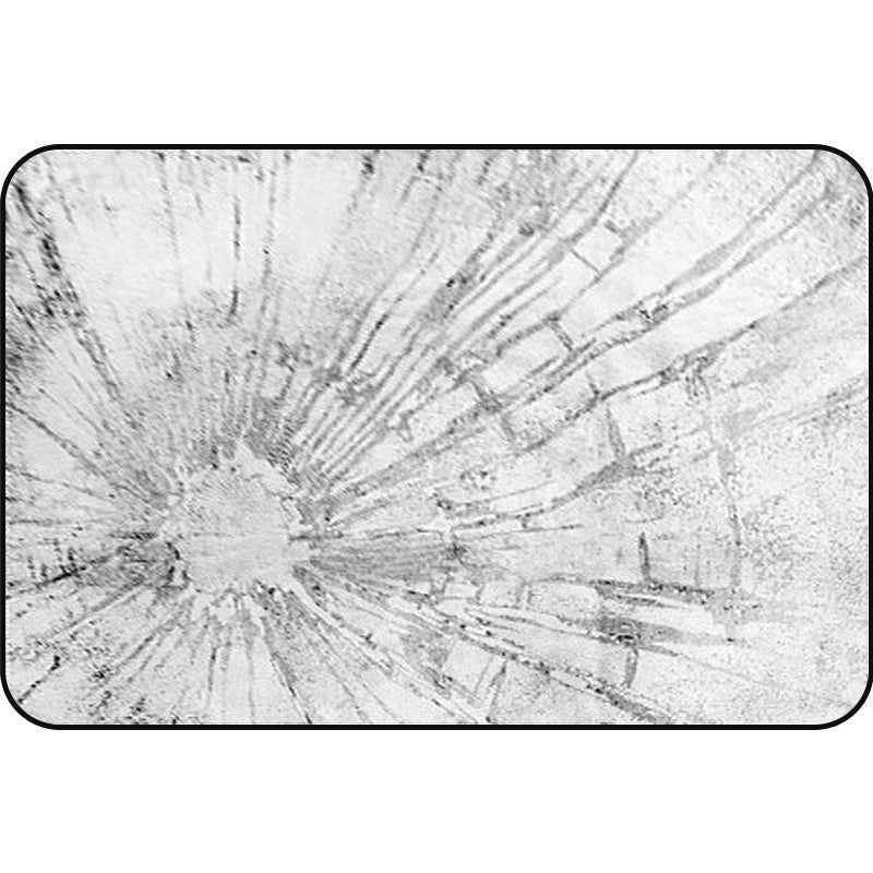 Lisslune | Stylish Abstract Rug Gray Shabby Chic Rug Polyester Pet Friendly Non-Slip Back Washable Rug for the Living Room