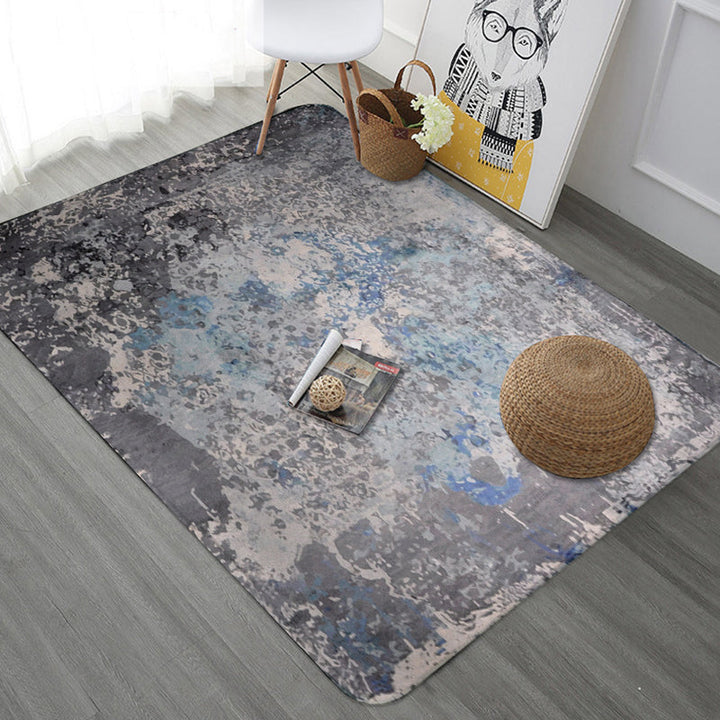 Lisslune | Creative abstract rug Multicolor Industrial design rug Polyester Pet-friendly non-slip backing Washable rug for the living room