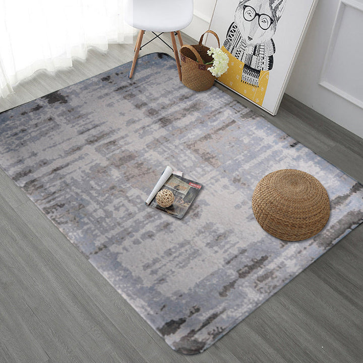 Lisslune | Creative abstract rug Multicolor Industrial design rug Polyester Pet-friendly non-slip backing Washable rug for the living room