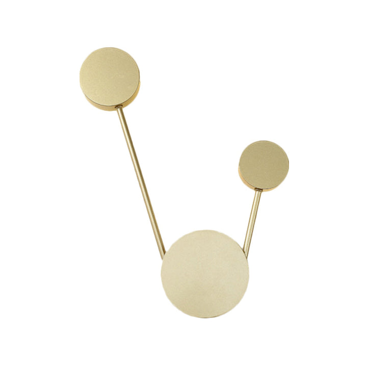 Lisslune | LED Hall wall light lighting minimalist gold wall light with round metal shade